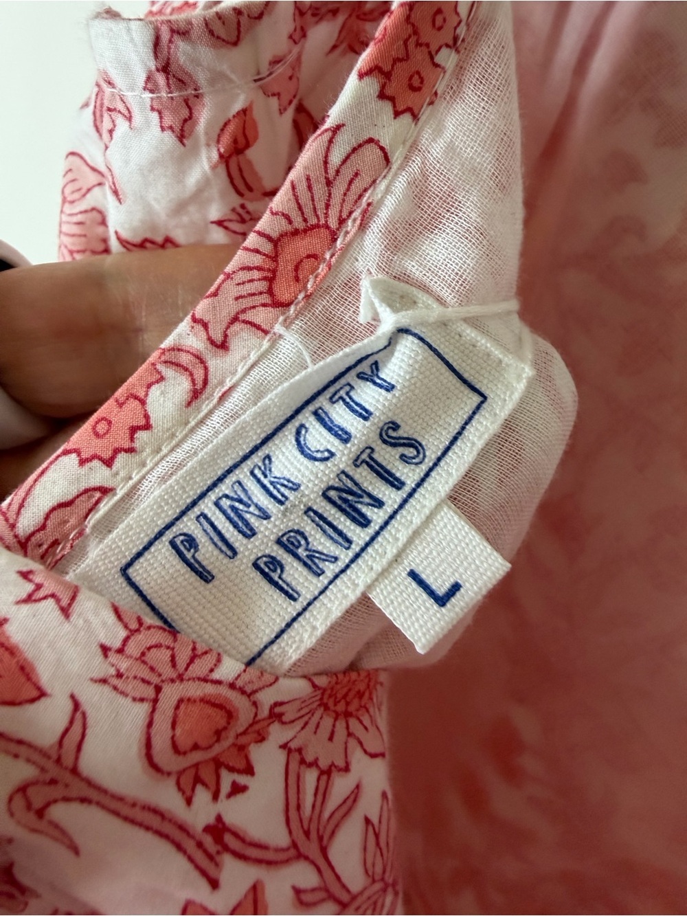 NWT Tuckernuck Pink City Prints Nina Midi Dress in Lolita Pink Cotton Size L - Picture 9 of 10